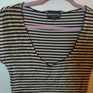 Emporio Armani top velour size xs